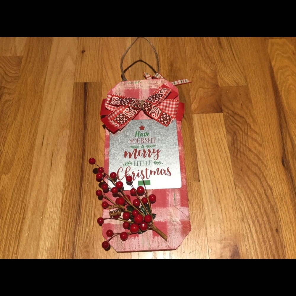 Fun Shabby Chic Christmas Sign